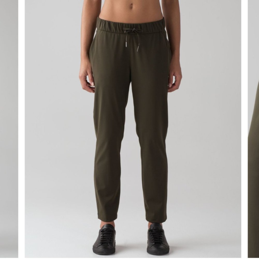 Lululemon On The Fly Pant 28" Dark Olive Size 4
